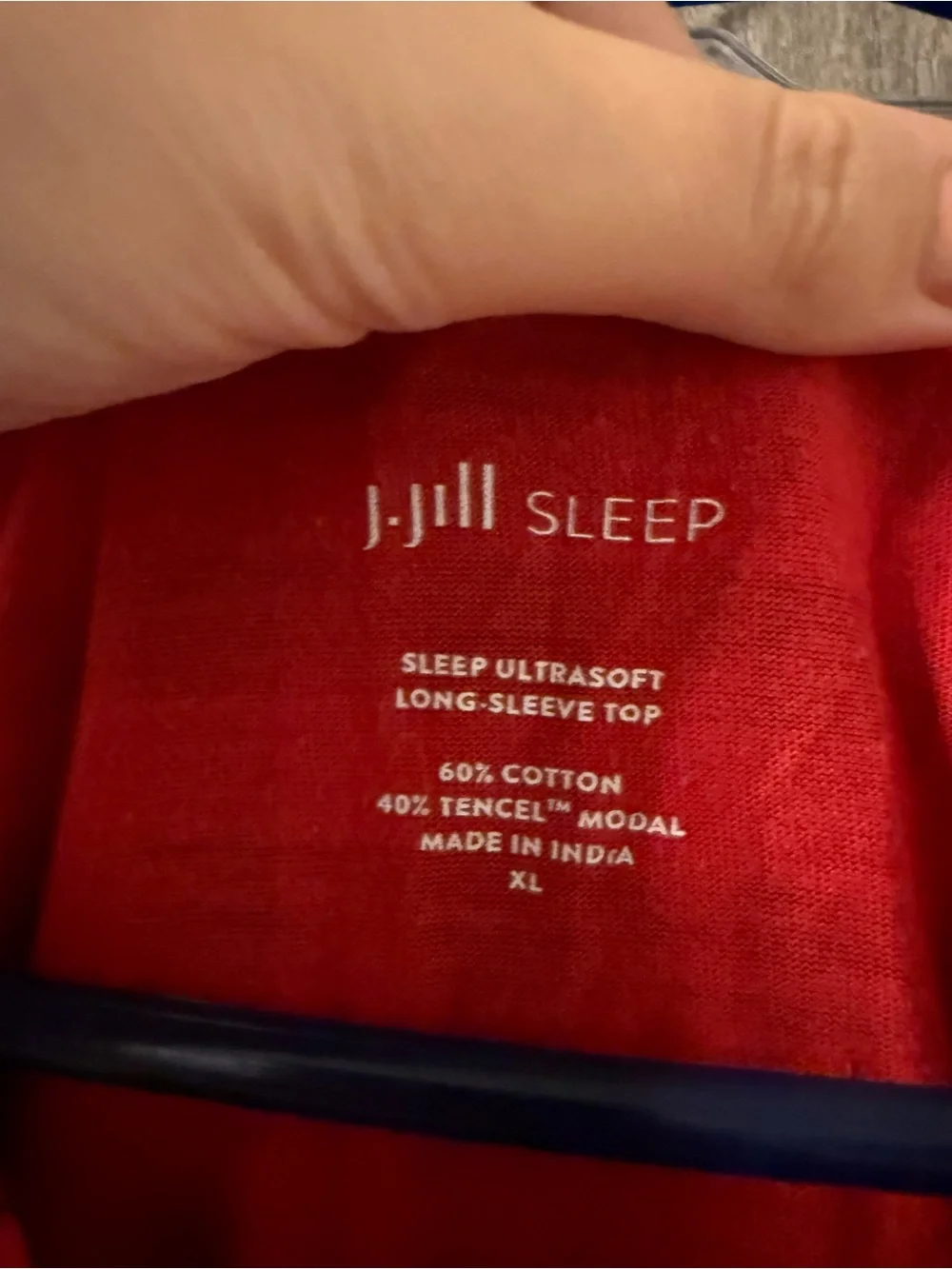 J. Jill Red and Black Plaid Pajama Set